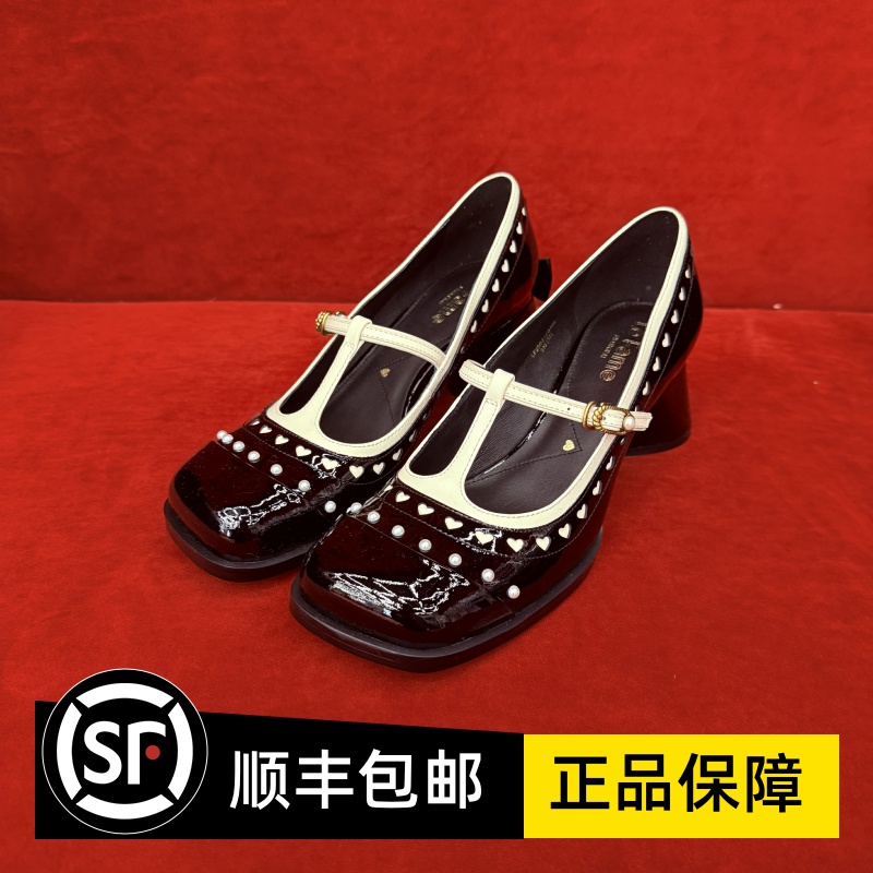 Le fame拉飞姆国内专柜代购 25 秋低跟玛丽珍女鞋 LF25Q31CG354