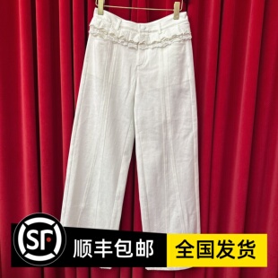 Le fame拉飞姆国内专柜代购 26 春洛可可牛仔长裤 LF26C21NP316