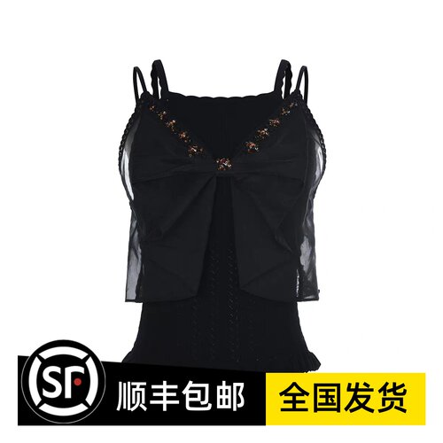 Le fame拉飞姆国内专柜代购 25秋蝴蝶结针织吊带FF25Q00ZV290