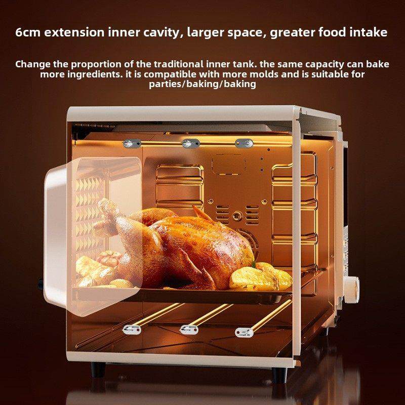 风炉烤箱家用烘焙大容量多功能40升电烤箱独立控温6管加热带转叉,厨房电器,电烤箱,淘宝优惠券,粉丝福利购,淘宝优惠卷