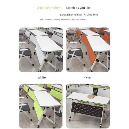 多功能会议桌折叠培训桌折叠会议桌双人长条培训桌学生课桌可移动