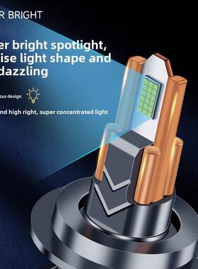 新型六铜管36灯芯激光汽车Led大灯H1H11低光束H7远光束H4集成超亮