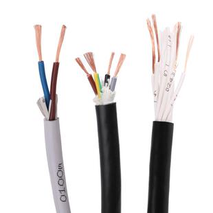 起帆电缆AVVR/RVV铜芯软电线2/3/4芯护套线0.5/2.5/4/6平方电源线