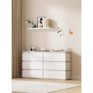 卧室超薄斗柜30cm全实木床尾置物柜客厅新款靠墙一体储物柜收纳柜