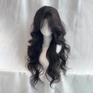 【纸醉金迷】假发女韩系层次感大波浪长卷发彷真发中分整顶假发套