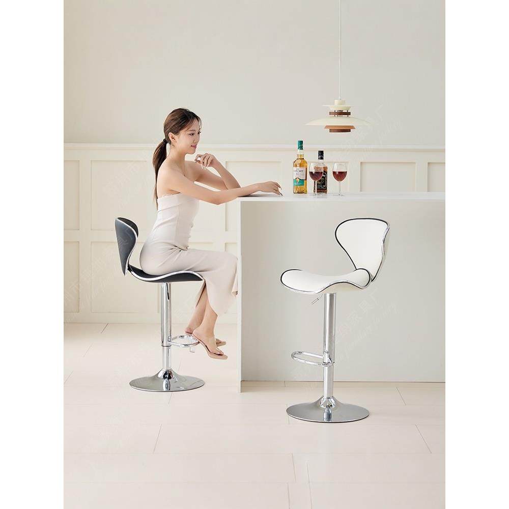 吧台椅升降旋转现代简约靠背吧台凳轻奢家用时尚吧椅北欧高脚椅子,住宅家具,家用高脚椅,淘宝优惠券,粉丝福利购,淘宝优惠卷