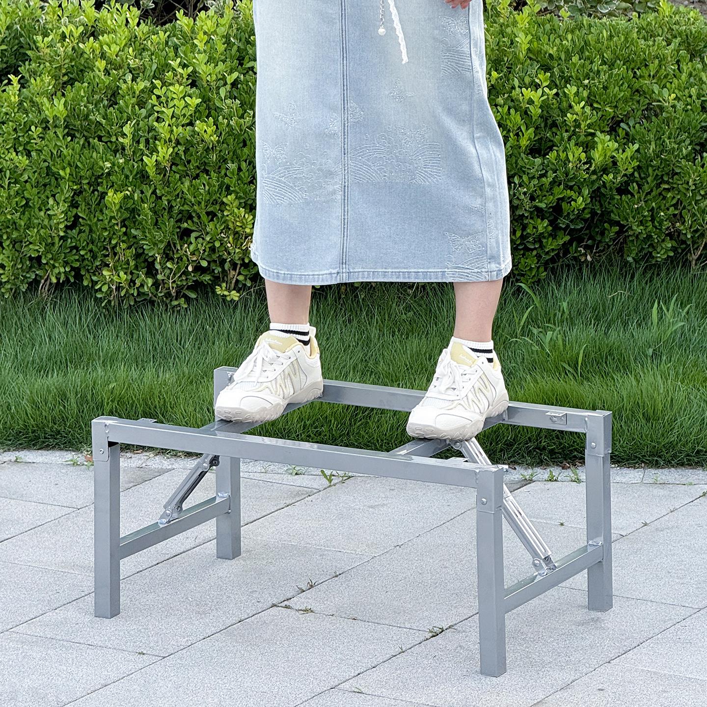 小炕桌架子矮桌腿 折叠炕桌腿支架桌脚铁桌子腿 金属桌架矮桌腿