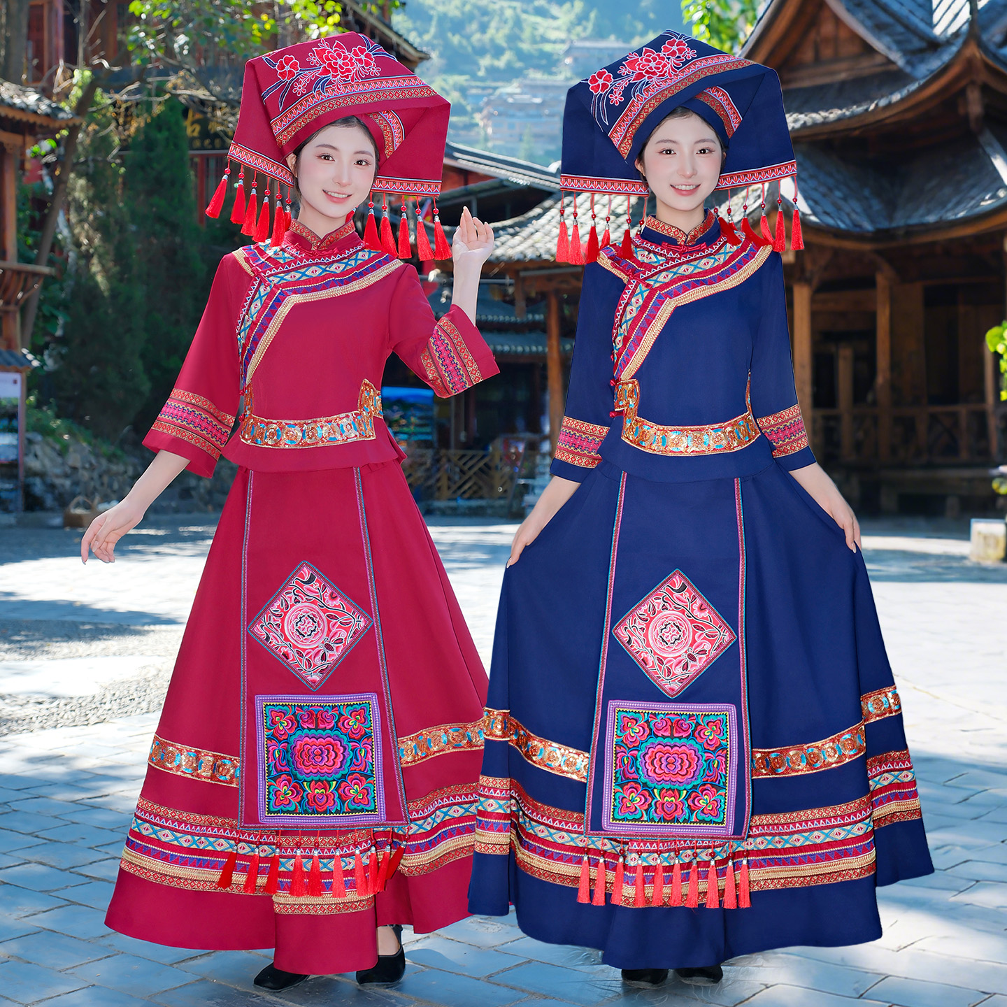 新款广西壮族服饰少数民族演出服