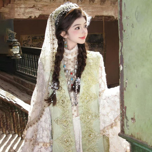 新疆云南大理丽江少女民族舞蹈服装维吾尔族喀什公主写真旅拍套装