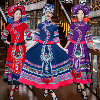 56个民族少数民族苗族舞蹈演出服