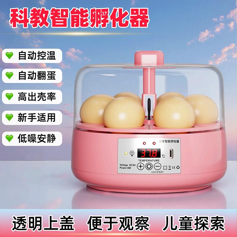 【儿童科教】全自动孵化器家用智能鸡鸽子芦丁鹌鹑孵蛋器孵化箱