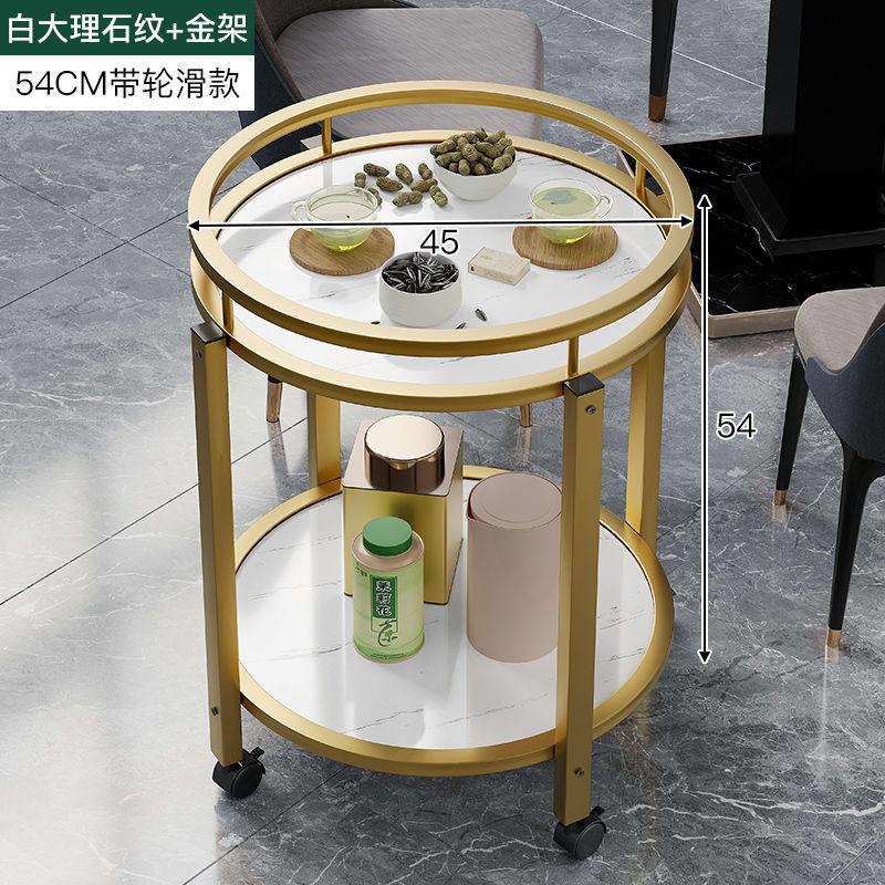 茶水架移动小茶几圆形双层麻将馆茶杯架立式烟灰缸落地式高档框架