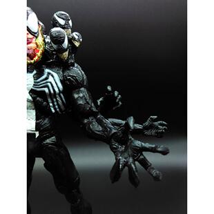 黑蜘蛛侠手办模型英雄无归毒液2大屠杀可动人偶 玩具摆件生日礼物