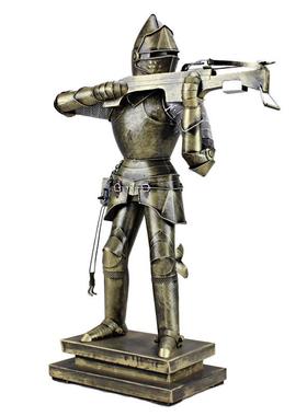 精细版 复古铁艺中世纪盔甲武士 酒吧家居软装装饰摆件创意礼品
