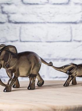 简约现代北欧大象摆件软装样板间客厅电视柜对象小象家居饰品配搭