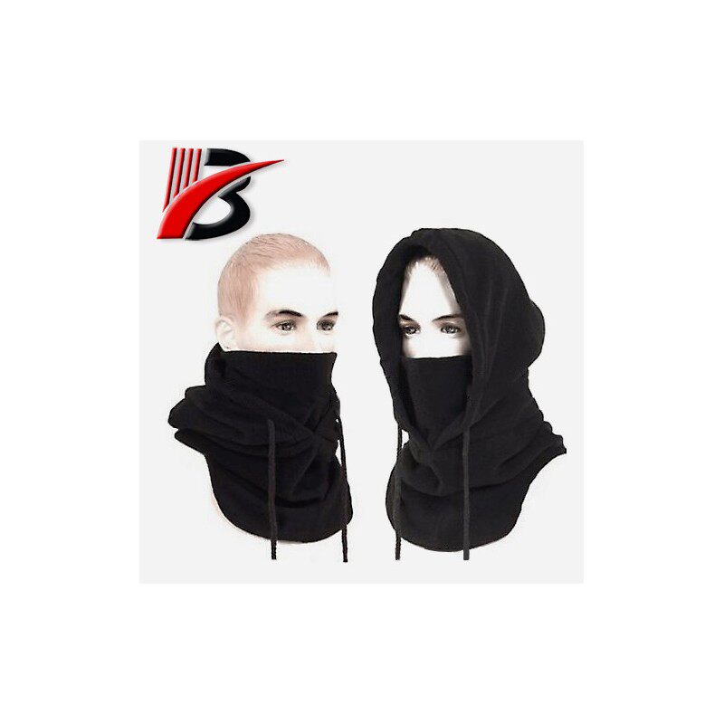 跨境热销户外骑行头套防风防寒保暖滑雪帽抓绒围脖面罩一体蒙面帽