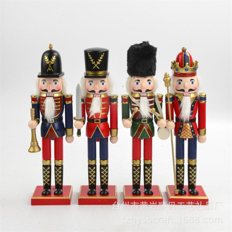 圣诞装饰品SB58532 30CM胡桃夹子套装士兵木偶 圣诞新年派对用品