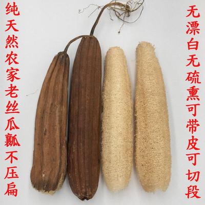天然丝瓜络洗碗清洁老丝瓜壳刷锅搓澡去皮丝瓜瓤煮水无硫软丝瓜瓤
