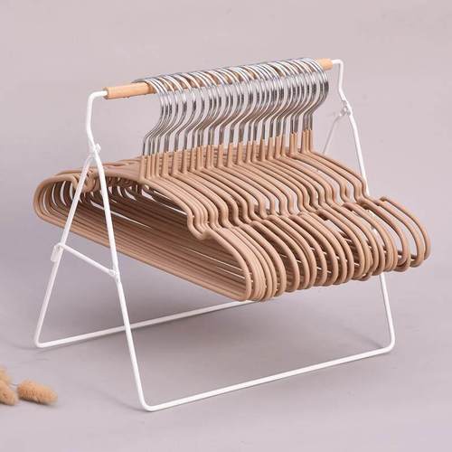 金属免打孔衣架收纳整理架阳台卧室衣架置物架可移动衣挂存放架