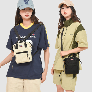 背包斜挎包两用二合一女中性风休闲机能双肩包放手机和钥匙的小包