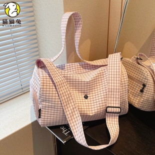 便携短途旅行包女时尚百搭高颜值手提登机包小型轻便运动健身包