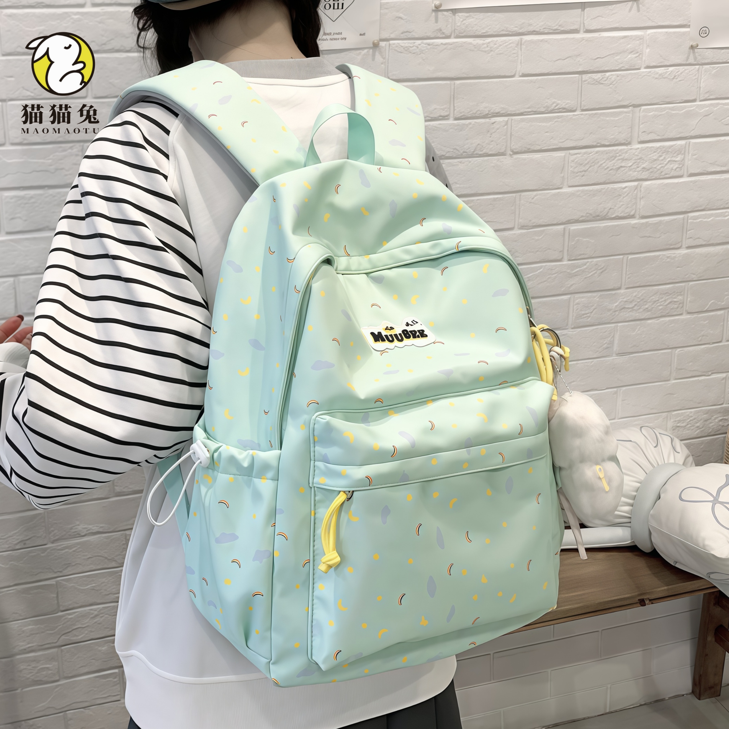 书包女大学生可放电脑高颜值日系