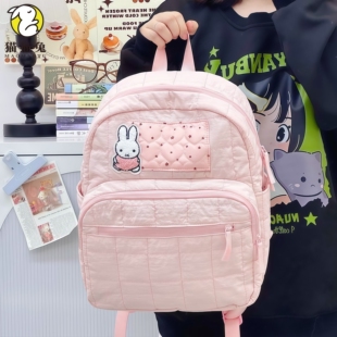 书包小学生女粉色高颜值可爱百搭轻便背包春游出行通勤研学双肩包