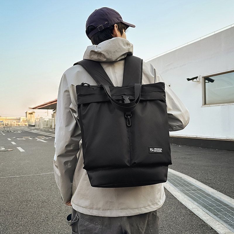 黑色耐脏男士上班通勤包大学生书包电脑包户外旅行女包防水双肩包,箱包皮具/热销女包/男包,双肩背包,淘宝优惠券,粉丝福利购,淘宝优惠卷