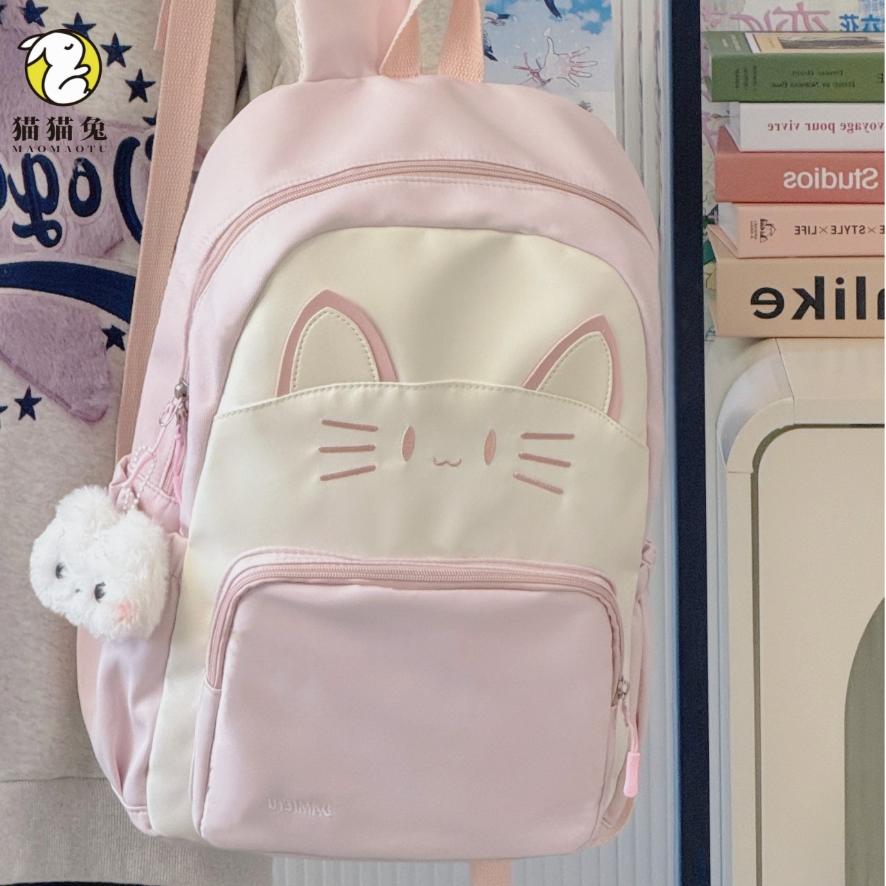 书包女生小学生可爱猫咪2025新款儿童大容量小猫双肩包猫小背包女,箱包皮具/热销女包/男包,双肩背包,淘宝优惠券,粉丝福利购,淘宝优惠卷