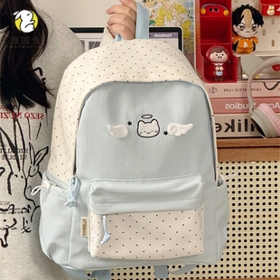 双肩包女学生ins百搭出去玩小众大容量轻便大学生上课通勤书包