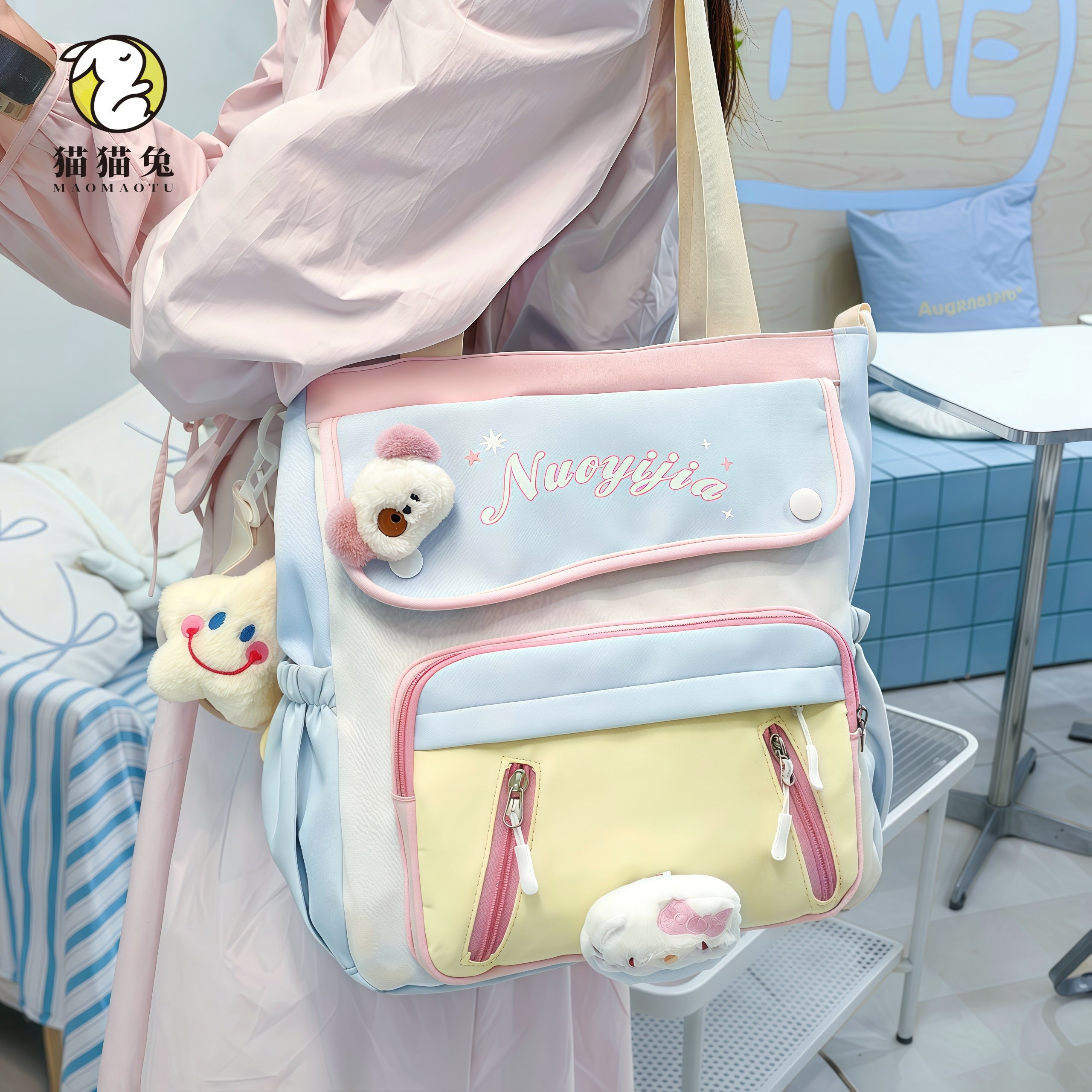 书包手提补习补课袋学生上课挎包