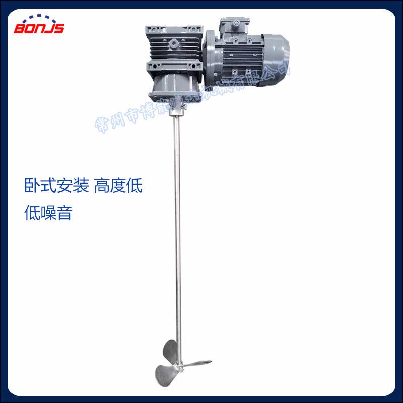 卧式加药桶溶药搅拌机低噪音液体混合设备横向安装质保一年