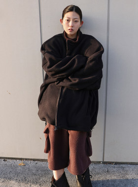 THE COLLECTORS韩国正品langer 摇粒绒阔版外套