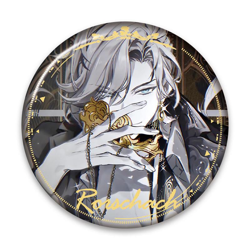 吧唧时空中的绘旅人周边艾因路辰罗夏司岚叶瑄双闪马口铁徽章