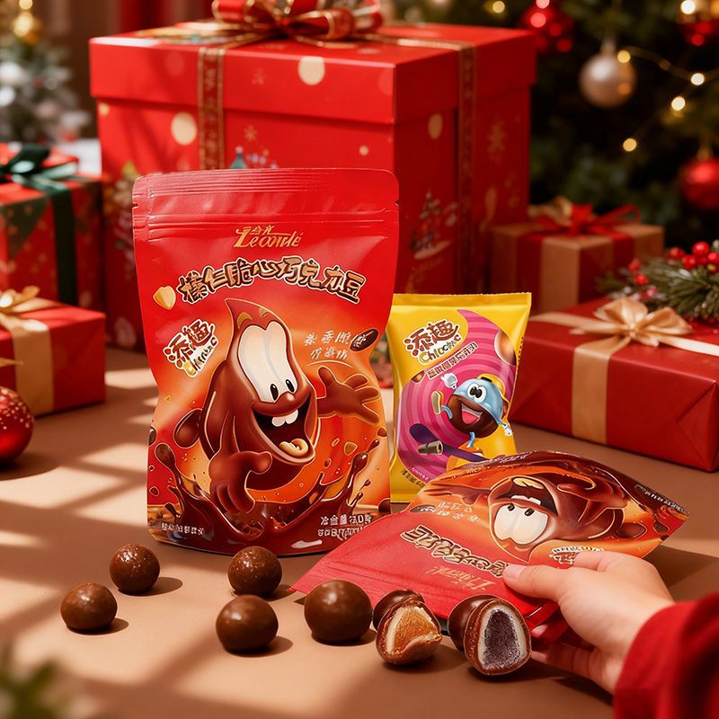 金帝添趣巧克力豆组合榛仁脆心