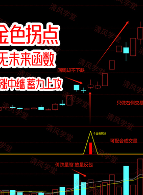 黄金拐点回调低吸买入强势股N字战法通达信指标公式跟随主力