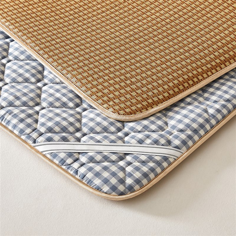 冬夏两用藤席床垫软垫子可折叠凉席床褥双面可用学生宿舍床垫席子