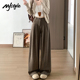STYLE糯米西装 休闲裤 阔腿裤 女2025秋季 新款 高腰小个子直筒裤