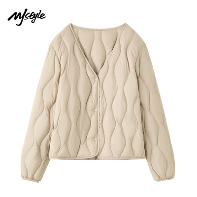 MJSTYLE轻薄内胆外套羽绒服女