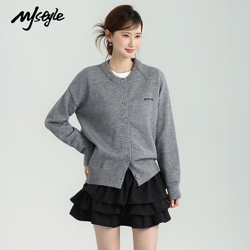 MJSTYLE韩系学院风开衫外套女