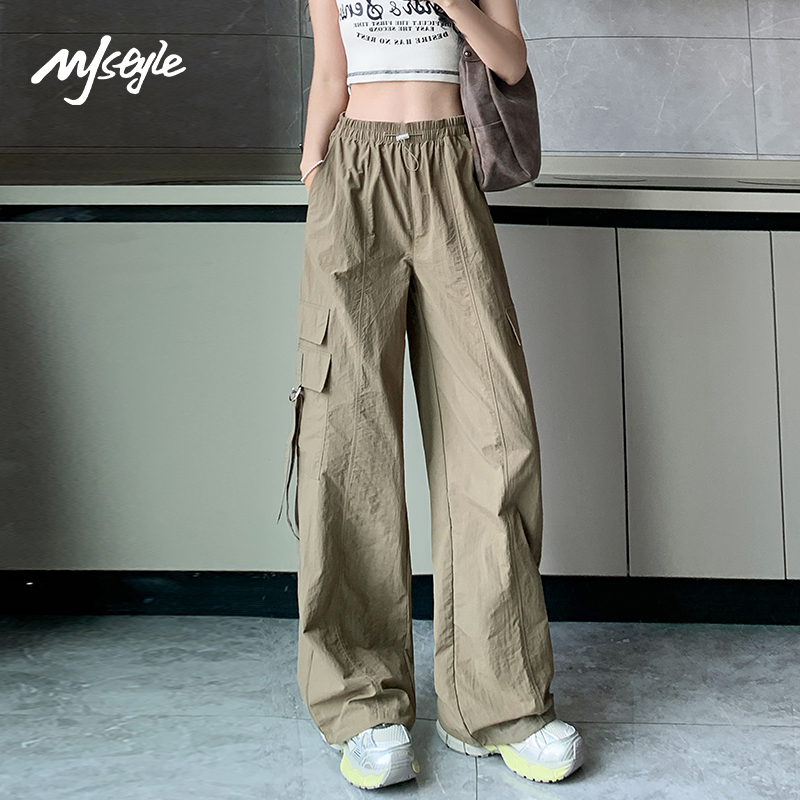 MJSTYLE美式复古工装裤阔腿裤