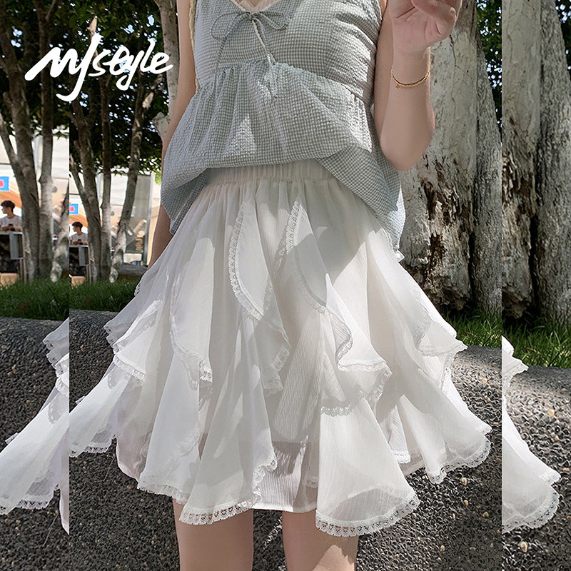 MJSTYLE法式不规则半身裙女春夏