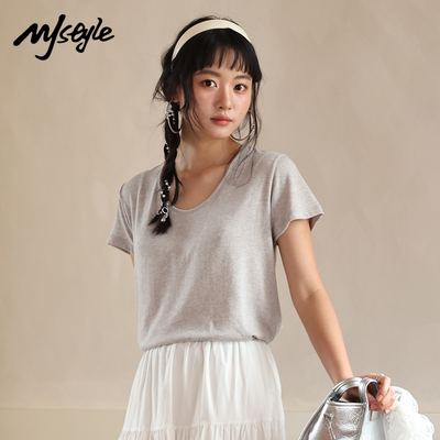 MJSTYLE莱赛尔天丝亲肤打底衫