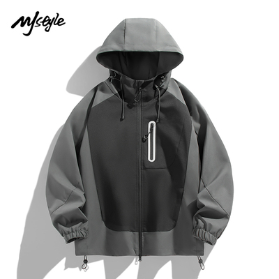 MJSTYLE户外休闲春秋连帽外套