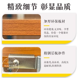落地多层书架阳台展示架 钢木置物架简约家用客厅厨房收纳架子日式