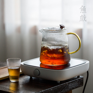 耐高温玻璃煮茶壶电陶炉煮茶器家用内胆过滤烧茶泡茶壶大容量 日式