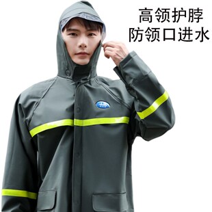 加厚透气摩托车外卖骑手成人外穿分体式 姜太公雨衣雨裤 款 套装 男士