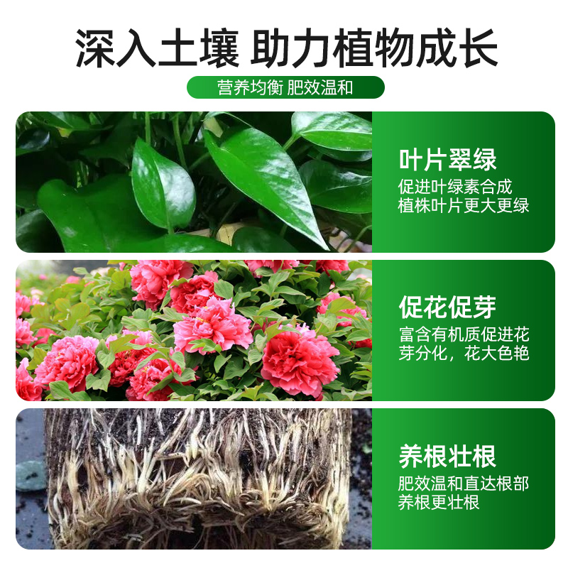 有机肥花肥料发财树多肉绿萝家用盆栽通用型花卉蔬菜生物有机肥料