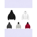 加工定制春秋季 独特设计双层连帽拉链卫衣外套街头男女情侣款