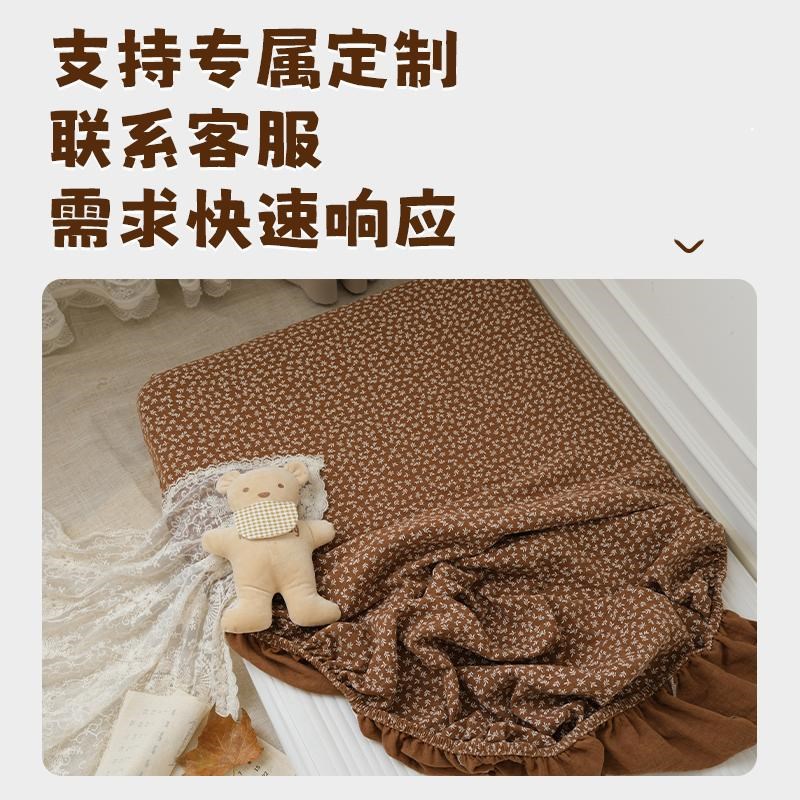 婴儿床床笠秋冬双面可用宝宝拼接床单床垫罩幼儿园床品a类可定制